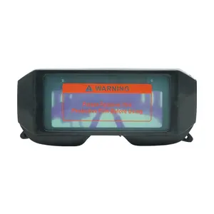 Casco de soldadura con oscurecimiento automático, antideslumbrante, máscara de oscurecimiento Solar eléctrica, gafas de soldadura de seguridad, lente de cristal azul