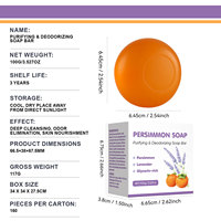 Savon Nettoyant Corporel Hydratant Purifiant les Pores, Élimine les Odeurs, Fraîcheur Durable, au Kaki et à la Lavande - Meilleure Vente