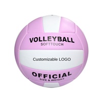 Ballon de volley-ball de plage en PVC5 souple, écologique, personnalisable avec logo, antidérapant, épaissi, pour entraînement adulte, imprimable, couleur macaron