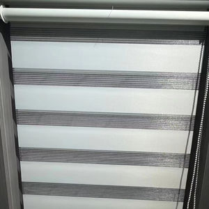 Tende a Rullo Zebra Senza Corda in Tessuto <span class=keywords><strong>Bianco</strong></span> per Ufficio e Bagno, Protezione Solare e <span class=keywords><strong>Ombreggiante</strong></span> - Product Image 1