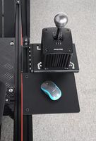 Plateau de souris et support de frein à main en profilé aluminium industriel pour simulateur de course DIY, vendus séparément, pour simulateurs de course et plateaux de souris d'ordinateur