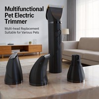 Tondeuse à poils pour animaux de compagnie multifonctionnelle rechargeable à piles en plastique, portable pour le toilettage domestique des animaux – Offre Spéciale