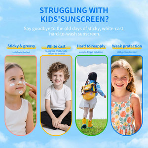 Kids <strong>Sunscreen</strong> Stick SPF 50 Waterproof Sweatproof <strong>Hypoallergenic</strong> Gentle Sun Stick for Toddlers Children Outdoor Beach Daily Use - Product Image 3