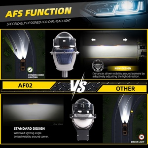 Faros Delanteros LED con Lente de Proyector de 3 Pulgadas, 67W, 5500K, con Función AFS, Sistema de Iluminación Automotriz, Repuesto - Product Image 3