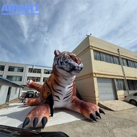 Sculpture de tigre gonflable personnalisable, taille réelle, simulation de tigre gonflable, mascotte animale pour événements en plein air et en intérieur