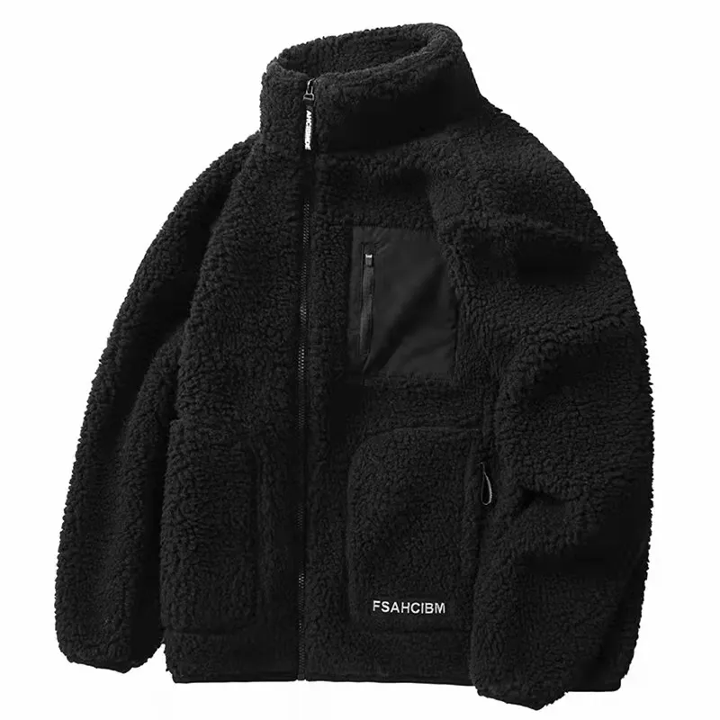 Manteau d'hiver chaud unisexe, Logo personnalisé OEM, vestes en polaire pour hommes