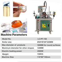 Nova Máquina Pneumática Semiautomática de Estampagem a Quente para Impressão de Bordas de Tampas de Cosméticos e Tampas Irregulares