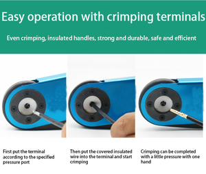 M22520/1-01factory giá trực tiếp CE phê duyệt dây làm Mach Uốn Tóc bồng thiết bị đầu cuối hàng không thiết bị đầu cuối Uốn Tóc bồng Kìm bốn điểm CR - Product Image 2