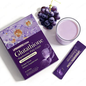 Complément alimentaire liposomal de glutathion Lifeworth <span class=keywords><strong>en</strong></span> sachets compressibles avec <span class=keywords><strong>vitamine</strong></span> E et huile MCT pour la santé de la peau, des cheveux et des ongles - Product Image 1