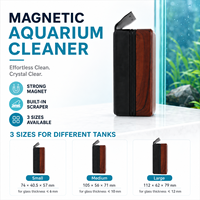 Nettoyeur magnétique pour aquarium, double face, design flottant, sans rayures, fourniture d'usine OEM/ODM, écologique