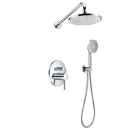 Ensemble de douche encastré 4 voies en laiton pour hôtels et appartements