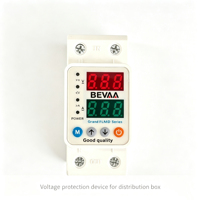 Protecteur automatique de surtension et de sous-tension monophasé 2P avec affichage numérique du voltage et du courant, rail DIN, AC 50/60 Hz