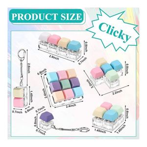 Lot de 100 jouets sensoriels anti-stress porte-clés certifiés CE, cadeaux pour enfants, adolescents, adultes, événements scolaires, fêtes, rapport de test CE RoHS - Product Image 4