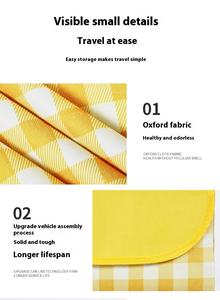 Manta de playa para acampar impermeable sin arena, alfombrillas para Picnic, alfombra para exteriores, portátil, plegable, logotipo personalizado, duradera, Extra grande - Product Image 5