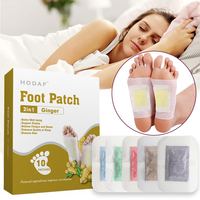 Patchs Détoxifiants pour les Pieds HODAF en Gros, Nettoyage Profond, à Base de Gingembre et d'Armoise Naturels, Certifiés CE, OEM Disponible, 10x13cm