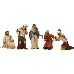 Hand-Painted 9cm Christmas <b>Nativity</b> Figures and Passion Figures Crowning with Thorns <b>Set</b> of 5 for 9006935209938 - Product Image 1