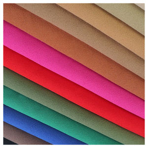 Bunte Textilien dick gefärbte doppelseitige Polyester Spandex koreanische Original Scuba Crêpe Stoffe für Kleidung - Product Image 2