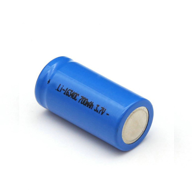 Hot Selling 16340 Lithium Battery ICR16340 3.7V 700mah Li Ion Battery for Fan, Flashlight, LED Light