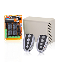 YET404PC DC12V/24V récepteur 433mhz contrôleur de porte ouvre-porte de Garage pour porte automatique avec 2 télécommandes