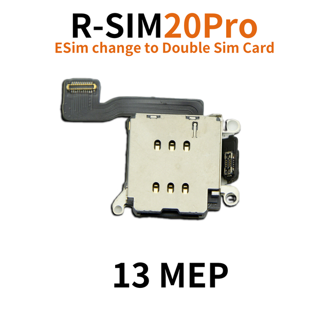 Dual Sim Reader Connector Flex with Sim Card Tray for iPhone 13 13 Pro 13 Pro Max Dual Sim Reader with Flex and Tray