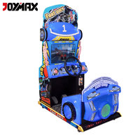 JOYMAX Machine de jeu d'arcade de course de voitures rapide à monnayeur pour enfants, thème dessin animé, pour centre de jeux