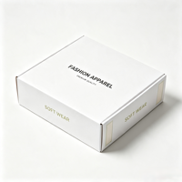 Boîte d'expédition en carton ondulé pliable robuste, imprimée monochrome, pour les essentiels quotidiens et l'emballage promotionnel de la marque