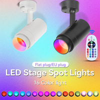 Best-seller transfrontalier, lampe de plafond LED d'ambiance à 16 couleurs pour scène, KTV/bar/fête/club avec télécommande, variateur d'intensité, IP44, 110-240V