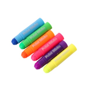 MeiduGaga Enfants 6 Couleurs Néon Séchage Rapide Sans Mess Crayon De Cire Sale Solide Tempera Twistable Crayon Bâtons De <span class=keywords><strong>Peinture</strong></span> - Product Image 4