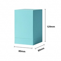 Boîte cadeau parfum carrée en papier gaufré spécial avec couvercle et base pour flacon de parfum et huile essentielle, souvenir