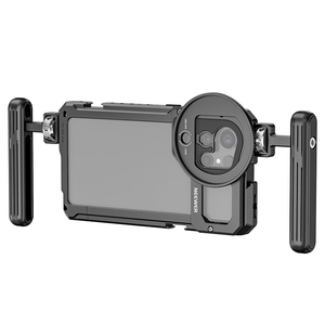 Stabilisateur de smartphone tout métal <span class=keywords><strong>NEEWER</strong></span>, adaptateur de filtre d'objectif 67 mm, cage pour téléphone S22 Ultra, kit de montage vidéo avec poignées latérales doubles - Product Image 1