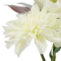 OH ARTS Ensemble de fleurs artificielles séchées, Dahlia et magnolia artificielles mélangées, pour décoration intérieure et extérieure