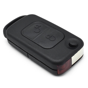 <span class=keywords><strong>Coque</strong></span> de clé télécommande à 2 boutons, type lame à 2 pistes avec trou pour lumière, remplacement pour boîtier de clé de voiture - Product Image 4