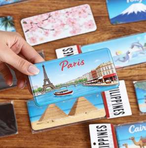 Imanes Decorativos de Metal para Refrigerador, Recuerdos de Viaje Personalizados de Hojalata, Imanes Promocionales para Refrigerador con Forma de Placa de Matrícula - Product Image 4