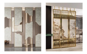 Séparateur d'écran de panneau de verre sur mesure Art séparateur de pièce fixe pour hôtels restaurants décor à la maison - Product Image 6