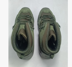 Bottes de randonnée et de chasse TSB07 Coyote Brown Coffee Green Camouflage, marques personnalisées OEM ODM, chaussures de randonnée en cuir de vachette. - Product Image 4