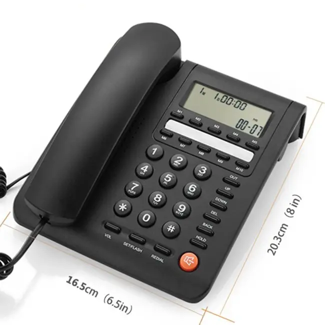 Corded Phone with Caller ID Call Waiting Desktop Landline Phone Hands Free Calling for Home Office Hotel