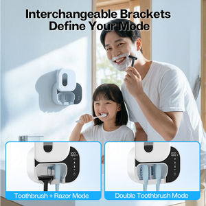 Stérilisateur et sécheur intelligent pour brosse à dents, activé par la mouvement, stérilisation par lumière UV-C et séchage à l'air chaud avec batterie de 1000 mAh - Product Image 5