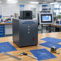Machine de préparation métallographique de laboratoire avec interface de données USB, presse de montage à chaud pour échantillons métallographiques