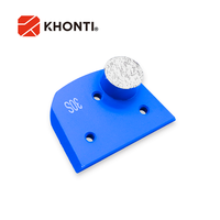 KHONTI Soft Bond Lavina Meuleuse de sol 30 grains Bloc abrasif durable Chaussures de meulage diamantées pour sol en béton époxy