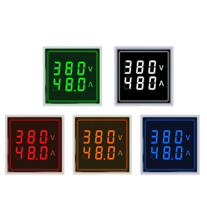 AC 60-500V 1-100A LED Digital Voltmeter Ammeter 220V Voltage Current Meter <strong>Hertz</strong> HZ Signal Lights DC Volt <strong>Amp</strong> Tester Detector - Product Image 3