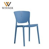 Chaise de salle à manger bistrot moderne en plastique - Matériau PP, couleur/siège/dossier au choix, vente en gros pour salle à manger, bureau, école et cuisine