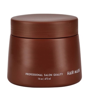 Chăm Sóc Tóc Rỗng 500 1000 Ml Nhựa Đen 8 16 32 Oz HDPE Mỹ Phẩm Jar - Product Image 1