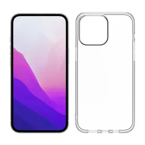 Coque souple en TPU pour iPhone, 1.5mm, pour modèles 14 Pro, 11, 12, 13 Pro Max, XS Max, 6, 7, étui souple Transparent résistant aux chocs, étui de protection