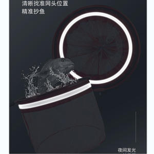 Red de Pesca Luminosa sin Ganchos, Antienganches, de Secado Rápido, Ultraligera, de 30, 35, 40, 45 cm de Diámetro, para Peces Grandes - Product Image 4