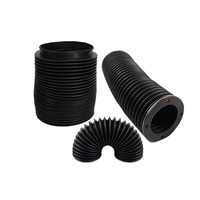Couvre-bellows CNC personnalisé, couvre-bellows ronds en plastique, couvre-bellows flexibles pour la protection contre la poussière des machines-outils