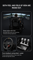 Ensemble Complet Simulateur Somatosensoriel de Course VR Intérieur pour PC, Équipement VR de Simulation Automobile, Expérience de Trafic, Éducatif Scolaire