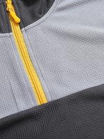 Pull à col montant texturé en maille gaufrée pour homme, demi-zip, color block, personnalisé OME, collection automne, marque privée, vêtements pour homme