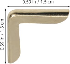 Protector de Esquinas para Maletas, Joyeros, Cubiertas de Libros, Álbumes y Diplomas, Protector Metálico para Bordes - Product Image 5