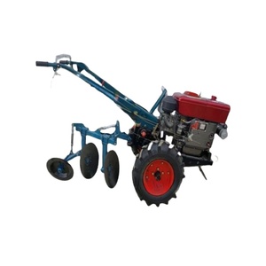 Mini Tractor Agrícola de 2 Ruedas con Arado de Discos y Mesa Rotatoria Reversible para Labranza de Tierra - Product Image 1
