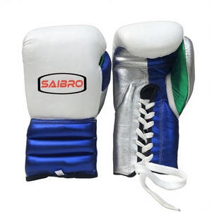 Guantes de Boxeo de Cuero Hechos a Medida de Alta Calidad Profesional para Hombre y Mujer, Guantes de Boxeo con Cordones y Agarre Superior - Product Image 5